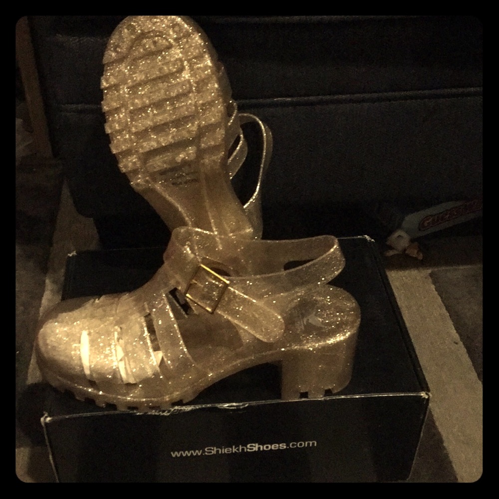 Women’s high heeled glitter Jelly’s